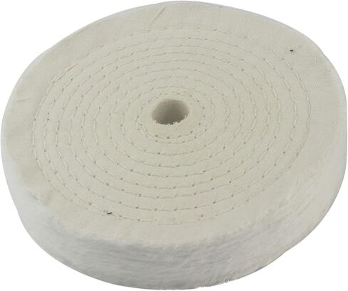 6" x 1" Spiral Sewn Rigid Sisal Buffing Wheel, 5/8" Arbor Hole | for Bench Grinder, Die Grinder in Saudi Arabia