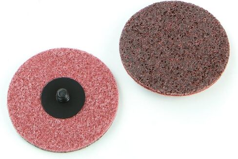 Stark 3" Medium Roloc Sanding Disc Surface Conditioning Quick Change Disc 25 Pack Non-Woven (Red-Medium) in Saudi Arabia
