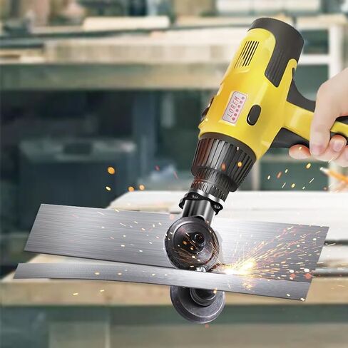 Electric Drill Plate Cutter Sheet Metal Cutter - Aohcae Electric Drill Shears Attachment Cutter Nibbler Double Headed Drill Plate Cutter Attachment for Cutting Metal Plates Hard Materials in Saudi Arabia