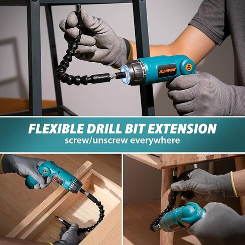 مجموعة ادوات مفك براغي لاسلكية 124 قطعة 4 فولت من اليابو، اعدادات عزم دوران 6+1، 3 اوضاع قابلة للتعديل، مفك براغي كهربائي 4 نيوتن متر، عمود مرن، مجموعة ادوات يدوية للمنزل مع صندوق تخزين in Kuwait