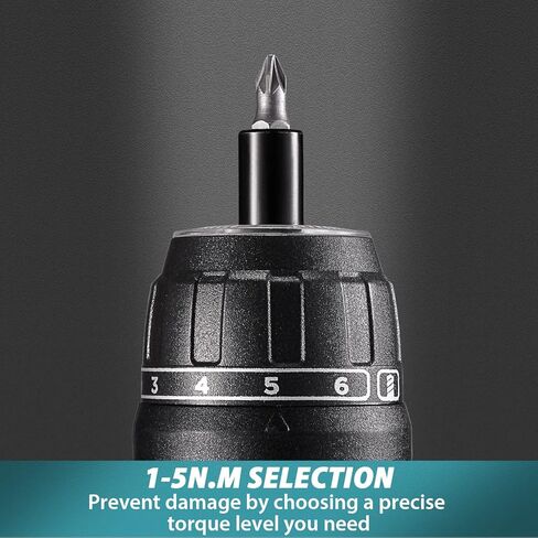 مجموعة ادوات مفك براغي لاسلكية 124 قطعة 4 فولت من اليابو، اعدادات عزم دوران 6+1، 3 اوضاع قابلة للتعديل، مفك براغي كهربائي 4 نيوتن متر، عمود مرن، مجموعة ادوات يدوية للمنزل مع صندوق تخزين in Kuwait