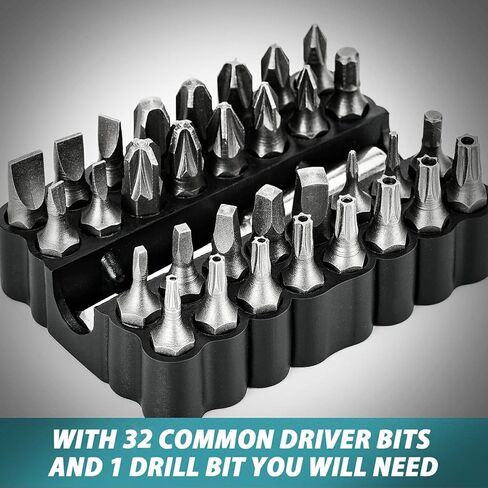 مجموعة ادوات مفك براغي لاسلكية 124 قطعة 4 فولت من اليابو، اعدادات عزم دوران 6+1، 3 اوضاع قابلة للتعديل، مفك براغي كهربائي 4 نيوتن متر، عمود مرن، مجموعة ادوات يدوية للمنزل مع صندوق تخزين in Kuwait