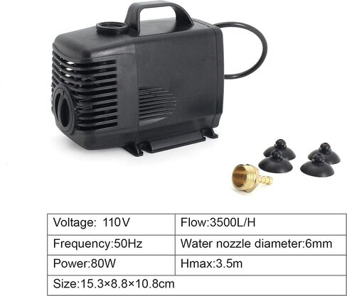 RATTMMOTOR 1.5KW Water Cooled Spindle 110V 80mm+1.5KW 110V VFD Inverter Single to 3 Phase+80mm Spindle Mount+80W Water Pump 110V with Pipe+14pcs ER11 Collet for CNC Router Engraver Milling Machine in Saudi Arabia