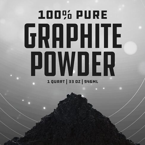 100% Pure Graphite Powder - 2 Pound Bag - 1 Quart - 32 oz - Highest Quality - Used as a Lubricant for Locks, Bearings, Fishing reels, and More - Ecoxall Chemicals in Kuwait