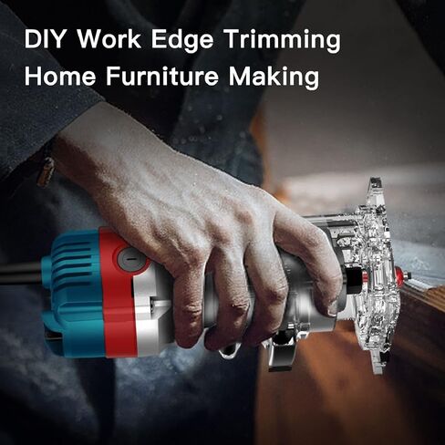 أداة توجيه الخشب المدمجة من DCRMMRT - 15 قطعة 1/4 بوصة لقم توجيه النجارة الكهربائية 1.25 حصان محمولة بسلك النخيل 800 وات in Kuwait