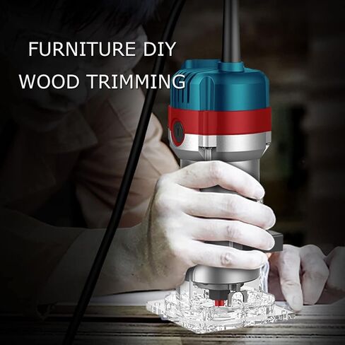 أداة توجيه الخشب المدمجة من DCRMMRT - 15 قطعة 1/4 بوصة لقم توجيه النجارة الكهربائية 1.25 حصان محمولة بسلك النخيل 800 وات in Kuwait