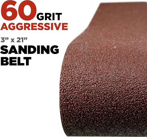 Makita 15 Piece - 3" Multi-Grit Sanding Belt Set For 3"x21" Belt Sanders – Complete Sanding Set For Wood & Metal - 60-240 Grits in Saudi Arabia