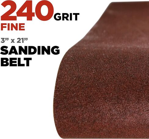 Makita 15 Piece - 3" Multi-Grit Sanding Belt Set For 3"x21" Belt Sanders – Complete Sanding Set For Wood & Metal - 60-240 Grits in Saudi Arabia