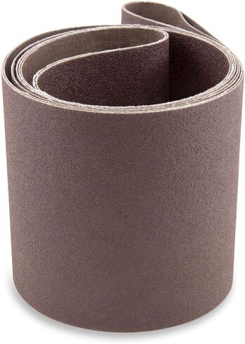 6 X 89 Inch 80 Grit Aluminum Oxide Multipurpose Sanding Belts for Woodworking, Leather, Rubber, Plastic & Light Metal Working, Belt Sander Paper 2 Pack in Saudi Arabia