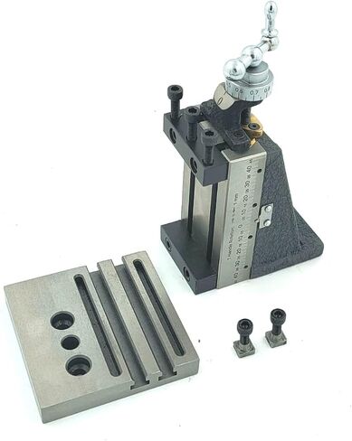 New Design Mini Vertical Milling Slide with Base Plate- Direct Mounting on 7 x 14 Mini Lathe Machine ((Swivel Type- No Clamps)) in Kuwait