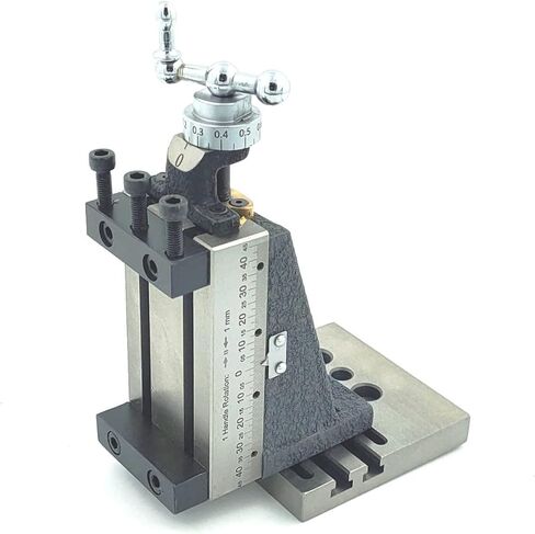 New Design Mini Vertical Milling Slide with Base Plate- Direct Mounting on 7 x 14 Mini Lathe Machine ((Swivel Type- No Clamps)) in Kuwait