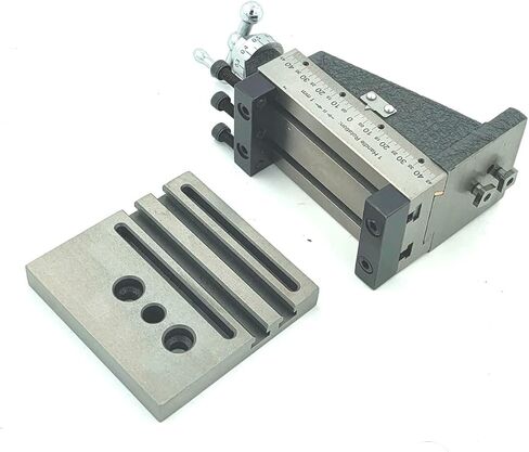 New Design Mini Vertical Milling Slide with Base Plate- Direct Mounting on 7 x 14 Mini Lathe Machine ((Swivel Type- No Clamps)) in Kuwait