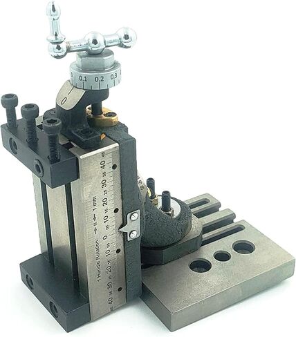 New Design Mini Vertical Milling Slide with Base Plate- Direct Mounting on 7 x 14 Mini Lathe Machine ((Swivel Type- No Clamps)) in Kuwait