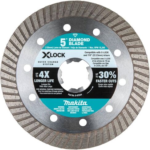 Makita E-07244 X-Lock 5" Turbo Rim Diamond Blade for Masonry Cutting in Saudi Arabia