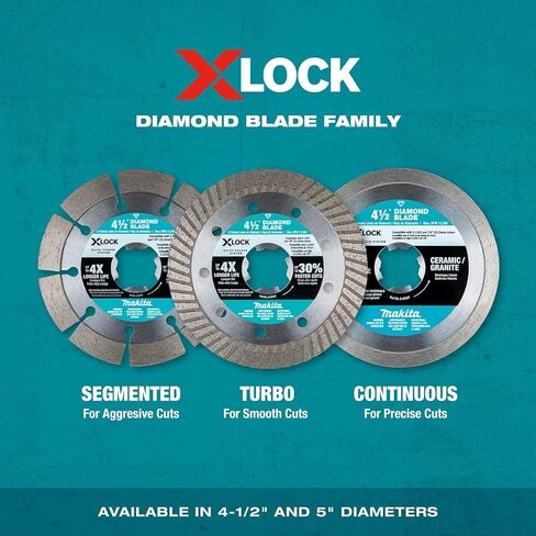 Makita E-07244 X-Lock 5" Turbo Rim Diamond Blade for Masonry Cutting in Saudi Arabia