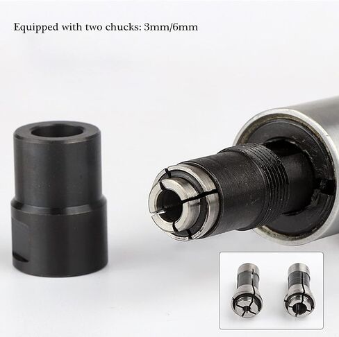 Air Die Grinder with 1/4"(6MM) and 1/8"(3MM) Collets, Pneumatic Die Grinder Kit, 22000 RPM in Saudi Arabia