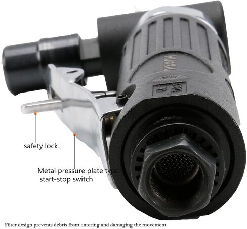 Air Die Grinder with 1/4"(6MM) and 1/8"(3MM) Collets, Pneumatic Die Grinder Kit, 22000 RPM in Saudi Arabia