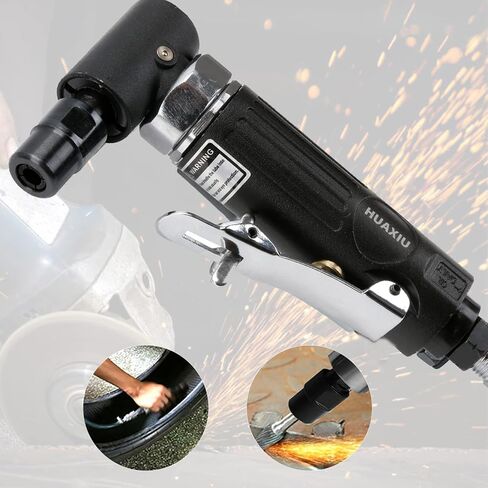 Air Die Grinder with 1/4"(6MM) and 1/8"(3MM) Collets, Pneumatic Die Grinder Kit, 22000 RPM in Saudi Arabia