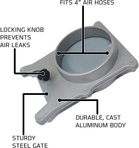 JET 4-Inch Aluminum Blast Gate (JW1142) in Saudi Arabia