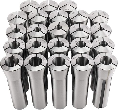 BTSHUB 23pc 1/16-3/4 inches Precision R8 Collets Set Mill Chuck Holder Hardened T.I.R. 0.0006" Lathe in Saudi Arabia
