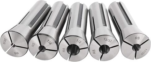 BTSHUB 23pc 1/16-3/4 inches Precision R8 Collets Set Mill Chuck Holder Hardened T.I.R. 0.0006" Lathe in Saudi Arabia