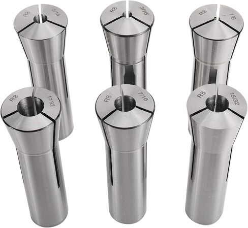 BTSHUB 23pc 1/16-3/4 inches Precision R8 Collets Set Mill Chuck Holder Hardened T.I.R. 0.0006" Lathe in Saudi Arabia