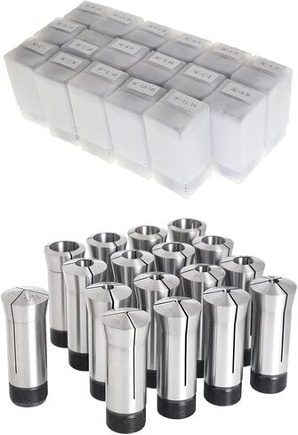 mitoharet 17-Pack Precision 5C Collet Set, 1/8 to 1-1/8in Mill Chuck Holder Replacement for for Automatic Lathes CNC Lathes in Saudi Arabia