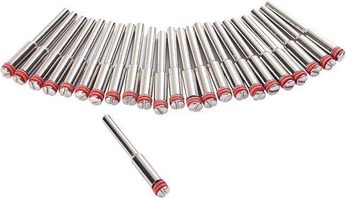 Rotary Tool Mandrels 25 Pcs 1/8 inch for Fiberglass Cut Off Discs, Accessories, and Wheels Stem Connection 402 Compatible with Dremel Cutting Discs in Saudi Arabia