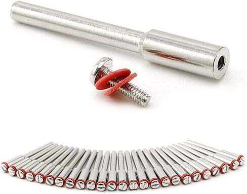 Rotary Tool Mandrels 25 Pcs 1/8 inch for Fiberglass Cut Off Discs, Accessories, and Wheels Stem Connection 402 Compatible with Dremel Cutting Discs in Saudi Arabia