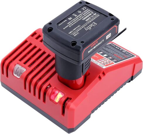ELEFLY 2 Pack M-12 6.0Ah بديل لبطارية ليثيوم Milwaukee M-12 12V 48-11-2460 48-11-2411 48-11-2401 48-11-2402 48-11-2440، متوافق مع Milwaukee 12-Volt M -12 أداة لاسلكية in Kuwait