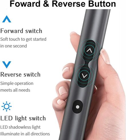 28 في 1 مفك براغي لاسلكي بعزم، طقم إصلاح إلكتروني قابل لإعادة الشحن مع 24 قطعة لمفك البراغي القياسية، ضوء ليد، مغناطيس للهواتف والكاميرا والساعات والألعاب والإصلاح السريع لجهاز الكمبيوتر. in Kuwait