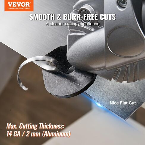 VEVOR Metal Cutter Drill Attachment, Metal Shears Attachment with 360 Degree Pivoting Head, Cutting Max. 21 GA Stainless Steel 14 GA Aluminum Metal Sheets and 18 GA Galvanized Steel in Saudi Arabia
