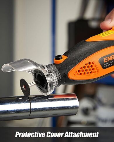 مجموعة أدوات دوارة إنجيندوت مع عمود مرن تشاك بدون مفتاح، 6 سرعات متغيرة 10000-32000 دورة في الدقيقة حقيبة حمل للقطع والنقش والحفر والصنفرة والتلميع والحرف اليدوية اليدوية - أحمر in Kuwait