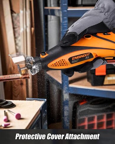 مجموعة أدوات دوارة إنجيندوت مع عمود مرن تشاك بدون مفتاح، 6 سرعات متغيرة 10000-32000 دورة في الدقيقة حقيبة حمل للقطع والنقش والحفر والصنفرة والتلميع والحرف اليدوية اليدوية - أحمر in Kuwait