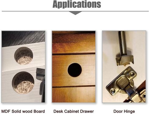 uxcell Forstner Wood Boring Drill Bits Set 17mm Dia. & 18mm Dia. Hole Saw Carbide Tip Cutting for Hinge Plywood MDF CNC Tool in Saudi Arabia