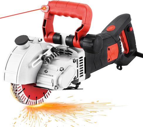 YUCHENGTECH 5800W آلة قطع الأخدود الجدارية آلة قطع الحز الكهربائية للحائط آلة قطع الحز الجدارية آلة قطع الحز مع خط رؤية بالأشعة تحت الحمراء 110 فولت in Saudi Arabia