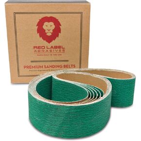 Red Label Abrasives 2 X 36 Inch 80 Grit Metal Grinding Zirconia Sanding Belts, 6 Pack in Saudi Arabia