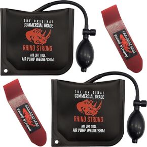 The Original Rhino Strong Commercial Grade Air Wedge Bag 2.0 Pump Professional Leveling Kit & Alignment Tool Shim Bag in the Popular Medium Size (2 Pack). in Saudi Arabia