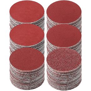 320PCS 3 Inch Sanding Discs, MAPRIAL Headlight Restoration Kit 40-2000 Grit Assortment Hook and Loop Sandpaper with 1/8"Shank Backer Plate, Sanding Pad for Drill Tools Attachment, Woodworking, Metal in Saudi Arabia