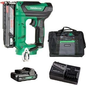 Bundle of Metabo HPT Cordless 18V MultiVolt Pin Nailer Kit NP18DSALT + Metabo HPT Pin Nails 1-Inch x 23 Gauge Electro-Galvanized 2,000 Count 23002SHPT