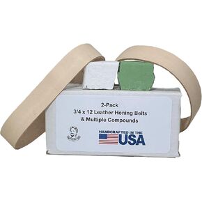 3/4" x 12" Leather Honing & Polishing Belt. Fits Ken Onion Work Sharp in Saudi Arabia