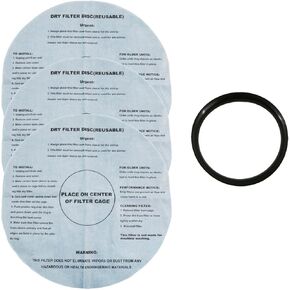 ALL PARTS ETC. Foam Filter Sleeve for Shop Vac including 3 Dry Filters, 1 Foam Sleeve, and 1 Mounting Band - Compatible with Shop Vac, Ridgid, Craftsman and Other Similar Wet Dry Vacs