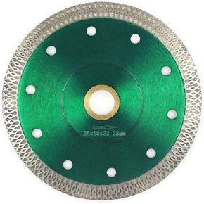 Porcelain-Blade, Tile-Blade Super Thin Ceramic Diamond Saw Blades for Grinder Tile Cutter with Adapter 7/8",20mm,5/8 Inch Abor (4.5 INCH Blue)