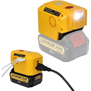 200W for Dewalt Power Inverter,20V Battery Adapter Charger, with 110V AC Outlet &USB Port&Type-C Port& LED Light Portable Power Source (for Makita)