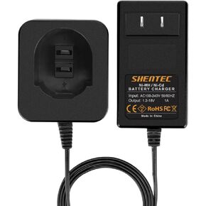 شاحن بطارية Shentec 7.2V-18v متوافق مع بطاريات Black and Decker PS120 PS130 PS140 Ni-MH/Ni-Cd Pod Style in Kuwait