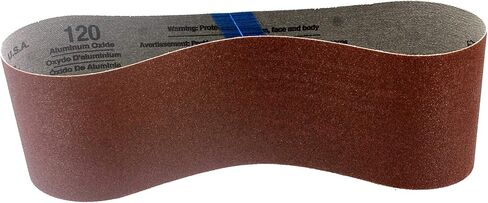 Gator 3" x 21" Red Resin Aluminum Oxide Sanding Belts, 120 Grit, 5 Pack in Saudi Arabia