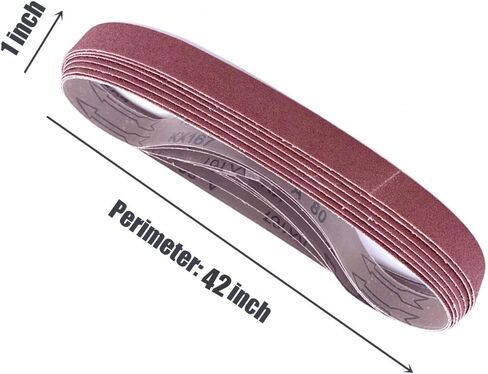 14 Pack Sanding Belt 2x48 Belt Sandpaper, 2 Each of 40 60 80 120 180 240 400 Grit Aluminum Oxide Sanding Belts for 2 X 48 Inch Belt Sander in Saudi Arabia