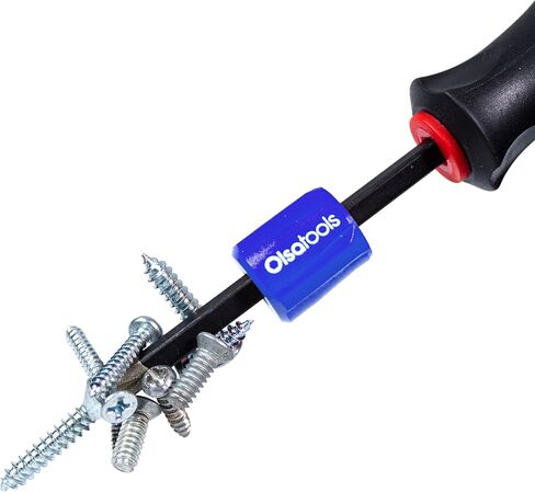 Bit Magnetizer Ring and Demagnetizer by Olsa Tools | Screwdriver Bit Drive Holder for Magnetic Driver Bits | Powerful Neodymium Magnet | Works With Allen/Hex Keys in Kuwait