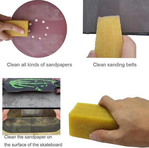 M-jump 4.8X2X2 بوصة عصا تنظيف كاشطة لأزهار السنفرة والأقراص مصنوعة من المطاط الطبيعي لتنظيف ورق الصنفرة وشريط خشن وأحذية التزلج وأقراص السنفرة | A"يجب اقتناؤها" in Kuwait