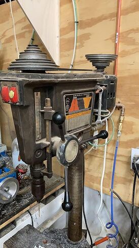 حزام متين متوافق مع مكبس الحفر Craftsman 15 1/2، مكبس الحفر بمحرك 1/2 حصان مع عرض علوي 45 بوصة 3/16، حزام مطاطي على شكل حرف V، مناسب لعام 1978 16 مكبس حفر Argo in Kuwait